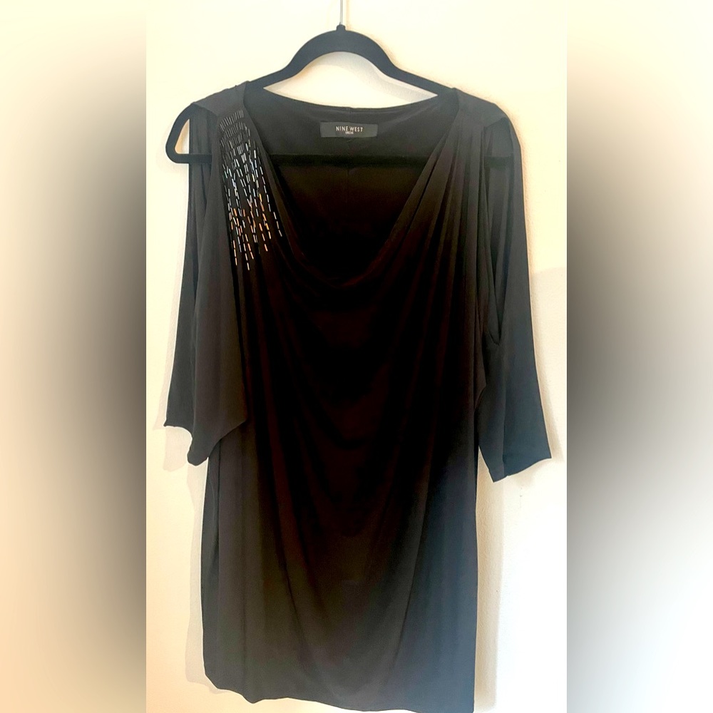 Nine West Open Sleeve Cocktail Dress Large